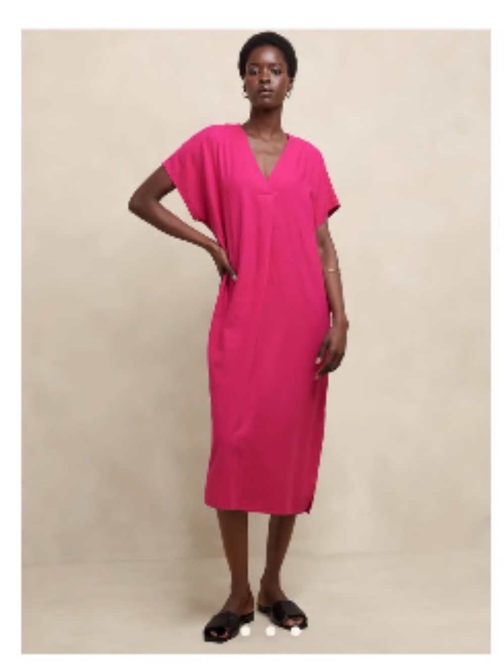 Banana Republic Linen Blend Dress | Pink | Size S